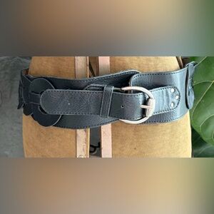 Jessica Simpson Woman’s  Black Leather Belt